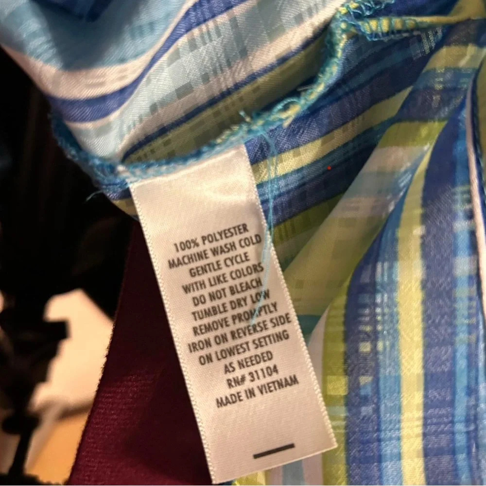 Kim Rogers Colorful Striped Button-Up Shirt - Picture 6 of 7